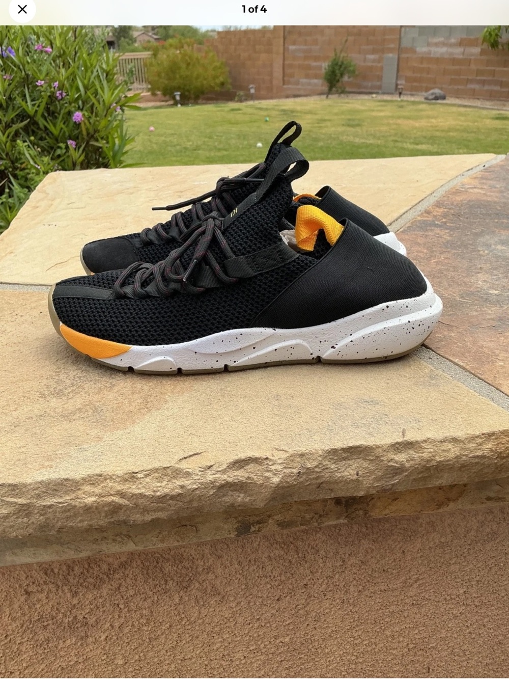 Clear weather Interceptor Wasp Warrior Men’s Athletic Sneakers - Black & Yellow